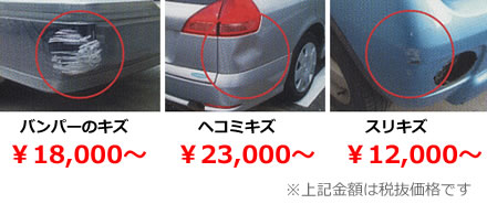 板金塗装価格例
